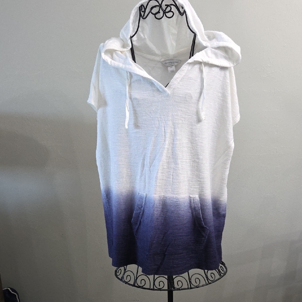 Christopher & Banks White Hooded Top